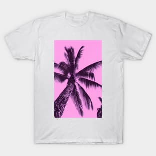 Pink Palm Beach Tree T-Shirt